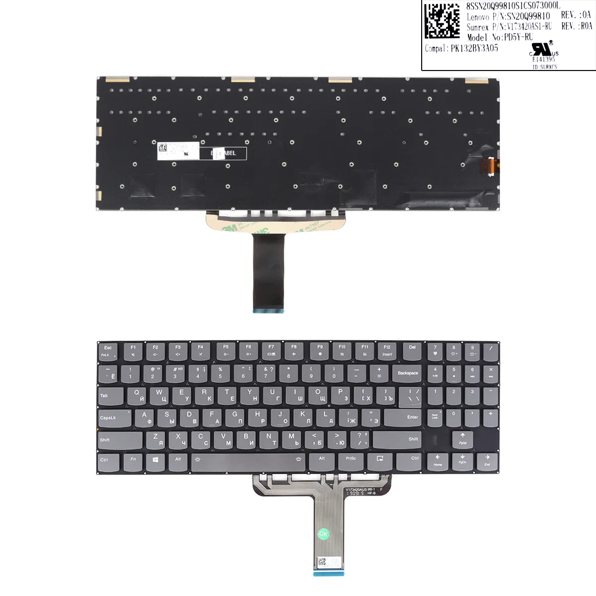 Picture of LENOVO Legion Y730-17ICH Y740-17ICHg Y740-17IRH Y9000K GRAY